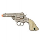 Antique Stevens    bang-o    Cast Iron Cap Gun 1940 B5 1 4  green Jewels 