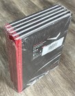 Lot Of 5 Black N  Red Professional Notebook 96 Ruled Sheets 8-1 4    X 11-3 4   