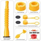 1kit Yellow Gas Can Spout Replacement  1 2 5 10 Gallon Gas Can Nozzle Kit  In   
