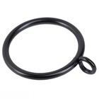 Metal Curtain Rings With Eyelet For 2  Rods - Black Drapery Rings  24 Pcs Set