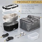 12v Car Portable Food Heating Lunch Box Electric Heater Warmer For Trucks Office
