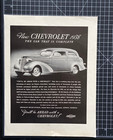 Chevrolet Car Automobile New  you ll Be Ahead With Chevy  Vintage Print Ad 1938