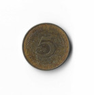 1973 Germany - 5 Pfennig - 122 - Brass Clad Steel - 3g
