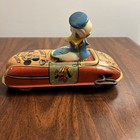 Vintage Antique Linemar Disney Donald Duck Wind-up Car Tin See Photos      Parts