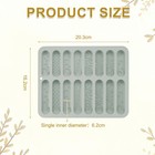 Beeswax Candle Mould 16 2cm X 20 3cm 16grids Oval Reusable Module  Grey
