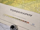 Maps Of Oakland County Michigan Topographical Vegetation 48 x42  60s Vintage Lot