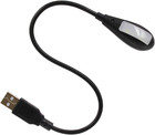    Bright Led Usb Lamp Light Reading Lamp For Laptop Flexible Neck Black