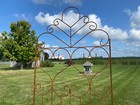 72  X24  Wrought Iron Princess Trellis - Metal Climbing Vine Support