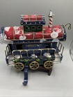 Vintage Christmas Express Train Caboose Stocking Holder Broken Wheel