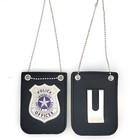 Police Badge With Chain And Belt Clip  Detective Role Play Costume Accessory  Go