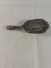 Vintage Ornate Silver-tone Hair Brush W  Decorative Metal Handle