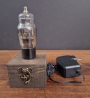 Old Antique Vintage Radio Tube Lighted- Novelty Night Light   Led Desk Lamp