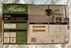 Hunter Lincoln 52 Inch Onyx Bengal Bronze Led Indoor Ceiling Fan With Light