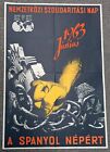 For The Spanish People Political Poster 1963  No More Falange A1 Size Original