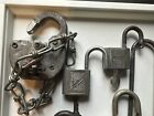 Vintage  Antique Padlock Lot W  Keys- Lot Of 8