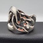 Vintage Taxco Mexico Sterling Silver Oversized Heavy  Cuff Bracelet Signed