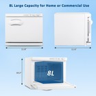 8l Hot Towel Cabinet  2-in-1 Uv Sterilizer Heated Towel Warmer For Facials Spa