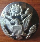 Vintage Post Wwii Brass Us Military Army Hat Pin Badge W  Eagle E Pluribus  1
