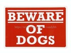 Beware Of Dog Warning Plaque Metal Tin Sign Metal Wall Art Plaques