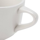 Cac Gad-1-s Garden State 7 5 Oz  Bone White Porcelain Stacking Coffee Cup  36ct