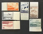 Travelstamps  1947 Iceland Stamps Scott   C21-c26aircraft Over Landscapes Mnh Og