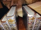 Vintage Old Books Bookends Heavy