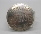 Antique 1890 s Special Police Round Badge By Iver Johnson Of Boston Obsolete 