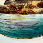 Morro Castle - Havana   Cuba Souvenir Porcelain Trinket China Plate