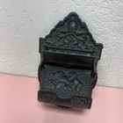 Vintage Cast Iron Match Holder Safe Venus   Cupid - 2 Pocket Wall Mount