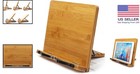 Bamboo Book Stand Adjustable Portable Reading Desk Holder For Textbooks