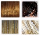 New 40  Hair Tinsel 400 Strands Four Colors -party-wedding-prom- Us Seller