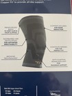 Copper Fit Elite Knee Compression Sleeve Knee Brace 2-pack  Black  large x-large