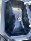 Antique Cast Iron Black Porcelain High Back Bath Wall Sink Old 20 1 2    X 18 1 2   