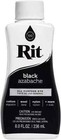 Rit Dye More For Clothes Liquid All Purpose Paint Restore Repair Black  8 Oz New