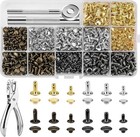 480 Sets Rivets For Leather  4 Colors 3 Sizes Leather Rivets  Double Cap Rivets 