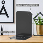 Bookends 1 Pair  Black Metal Book Ends  Heavy Bookends For Shelves  Book Stopper