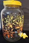 Vintage Sun Tea Glass Jar 70s 80s Retro Summer Yellow   Red  1 Gallon W  Spout
