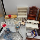 Large Lot Of Vintage Miniatures Dollhouse Furniture 30  Pieces - Lot  2