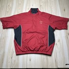 Footjoy Dryjoys 1 4 Zip Golf Jacket Kiawah The Ocean Course Mens Large Red