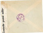 French Oceania Sc 110  72-papeete Tahiti-2 8 41-registered label -wwii Censor-to
