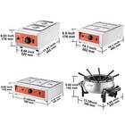 Vevor Chocolate Melting Pot Cheese Melting Warmer Chocolate Tempering Machine