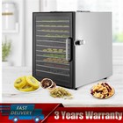 Commercial Food Dehydrator 12-tray Stainless Steel Fruit Meat Jerky Dryer Timer
