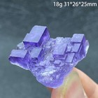 Natural Raw Stone Purple Matrix Fluorite Mineral Specimen Quartz Crystal Healing