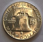 1962- D Uncirculated Franklin Half Dollar  90  Silver 