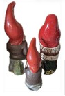 1960s Vintage Heissner Pvc W German And Art Ceramic Gnome Set