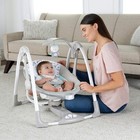 Ingenuity Convertme 2-in-1 Compact Portable Automatic Baby Swing   Infant Seat