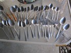 Lot 50 Pc Stainless Spoons Forks Knife Serving Vintage Flatware Silverware Craft