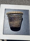 Vintage Small Pottery Flower Pot 4  Dia X 3 25  H