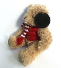 Fao Schwarz Classic Teddy Bear Stuffed Animal Plush 12  Scarf   Vest New