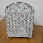 Elldoo Crystal Wedding Card Box With Heart Lock  Money Card Box Treasure Party